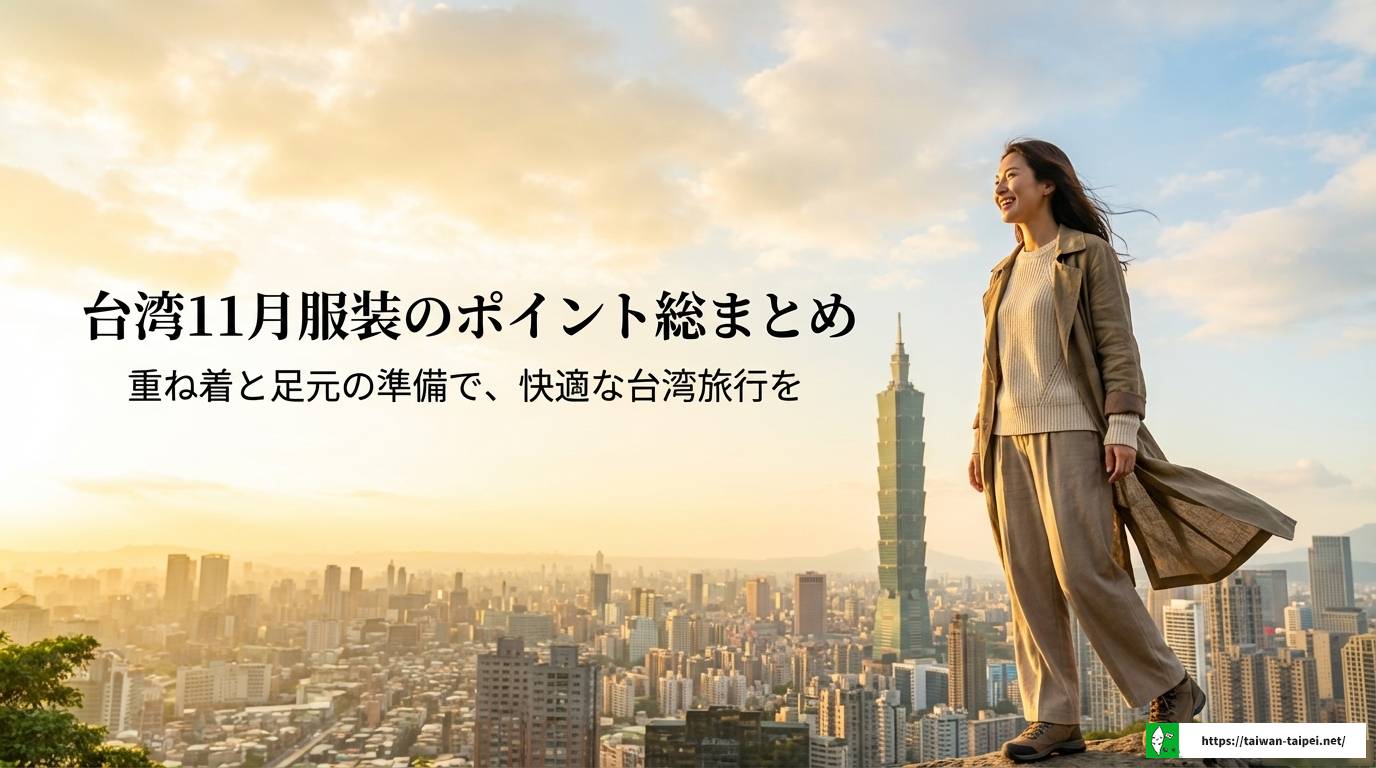 台湾11月服装の正解とは？気温や天気に合わせた男女別コーデ
