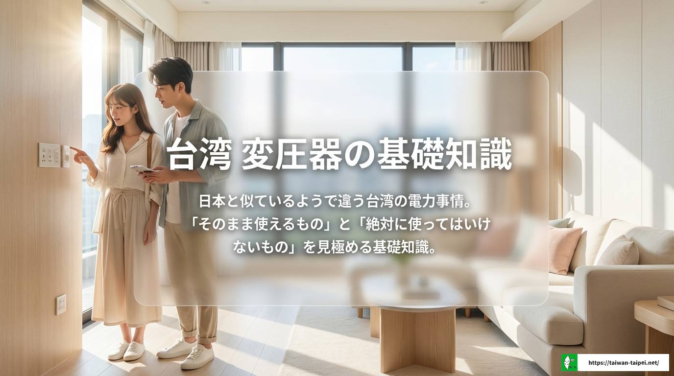 台湾に変圧器は持っていくべき？失敗しない選び方と注意点を解説