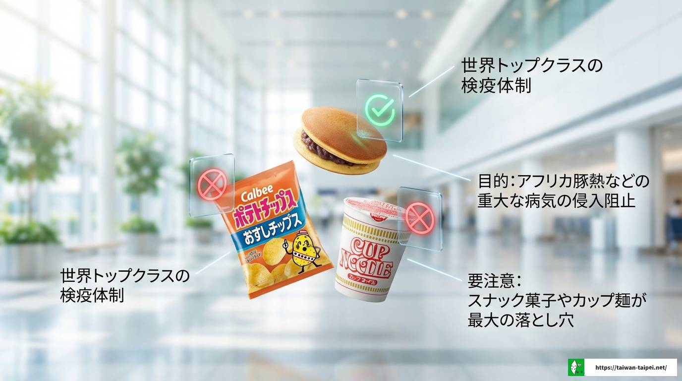 台湾の持ち込み禁止なお菓子を徹底解説!没収や罰金を防ぐ方法