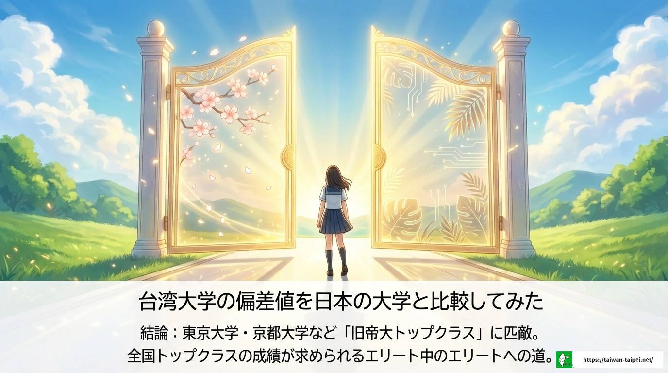 台湾大学の偏差値は?日本の大学とのレベル比較と留学のリアル