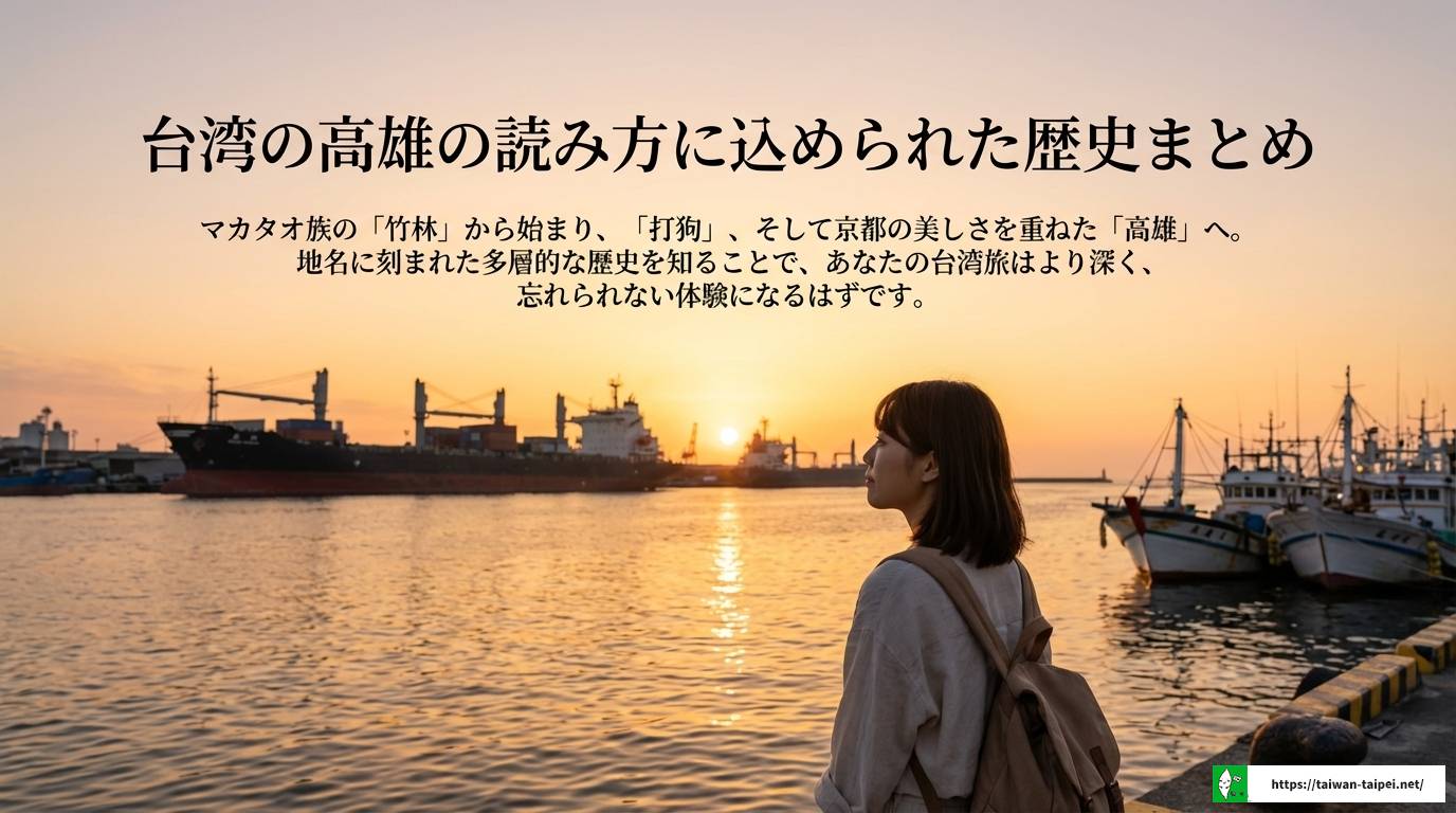 台湾の高雄の読み方は？たかおとカオシュン等由来も徹底解説
