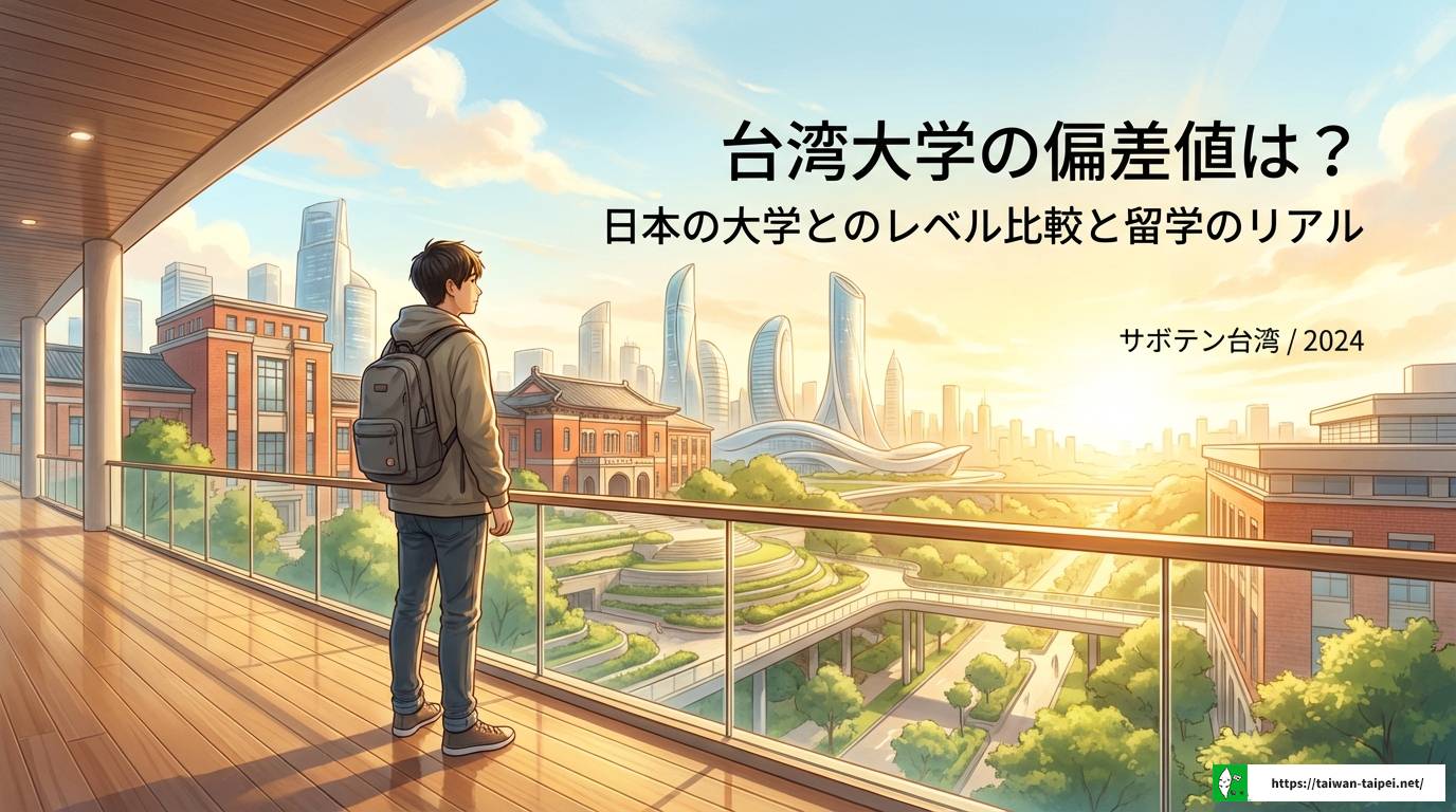 台湾大学の偏差値は？日本の大学とのレベル比較と留学のリアル