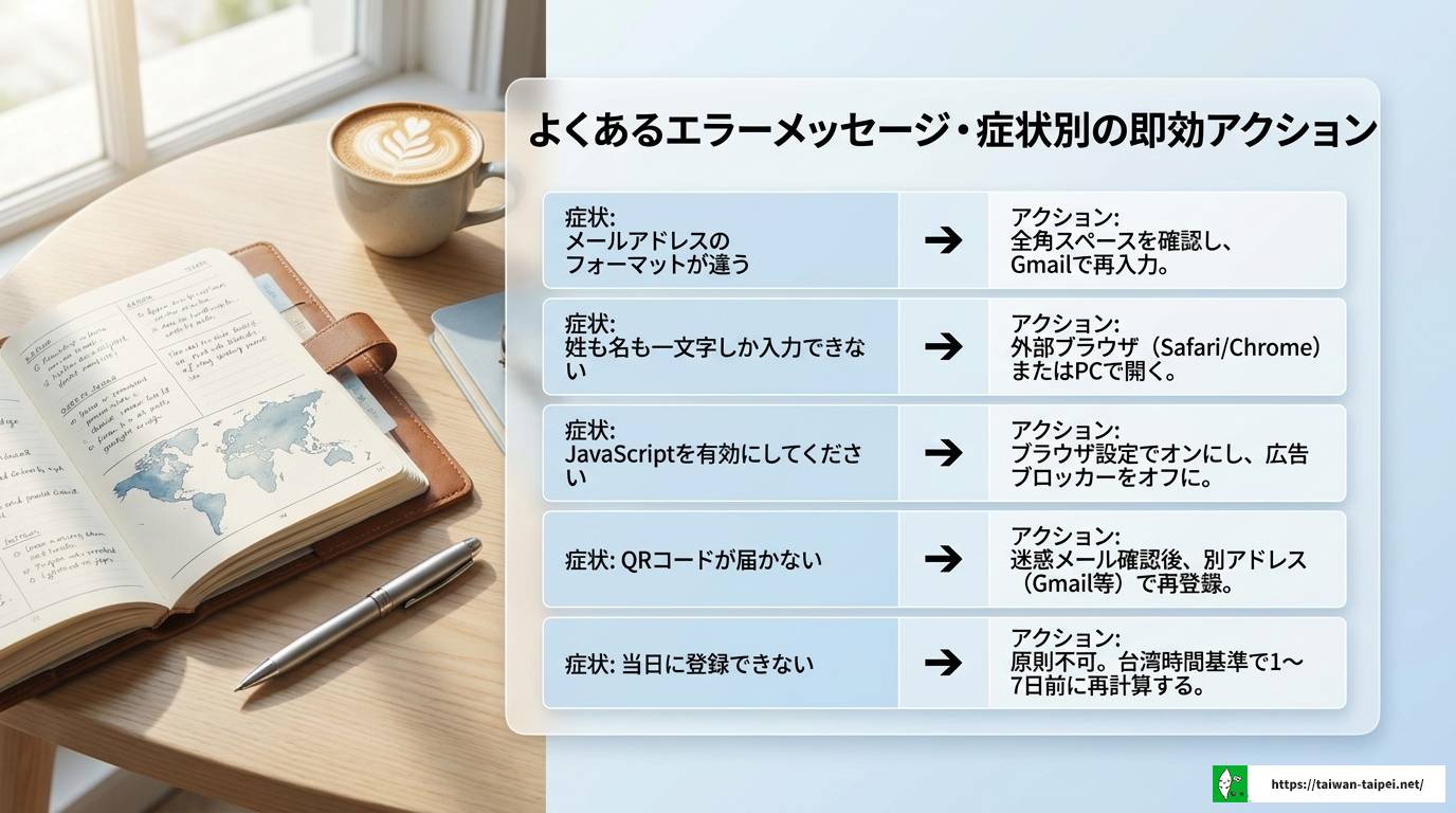 台湾キャンペーン登録できない原因と対処法を徹底解説
