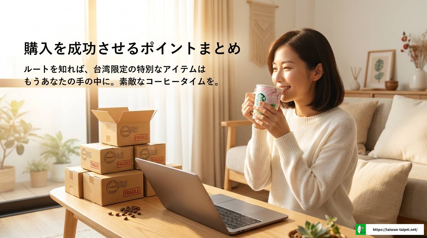台湾スタバをオンラインで買う完全ガイド!代行・転送・決済まで