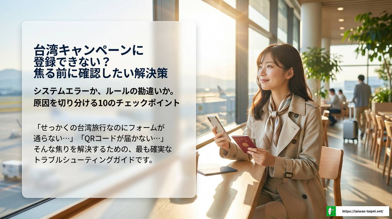 台湾キャンペーン登録できない原因と対処法を徹底解説