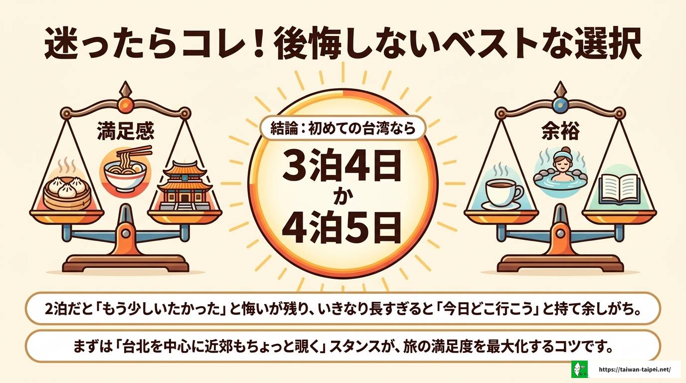 台湾旅行は何泊がベスト？目的別おすすめ日数と完全プラン