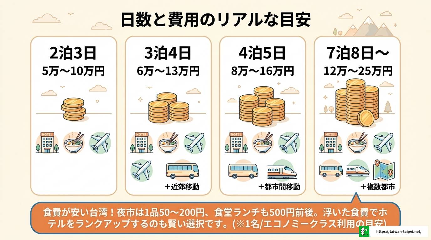 台湾旅行は何泊がベスト？目的別おすすめ日数と完全プラン