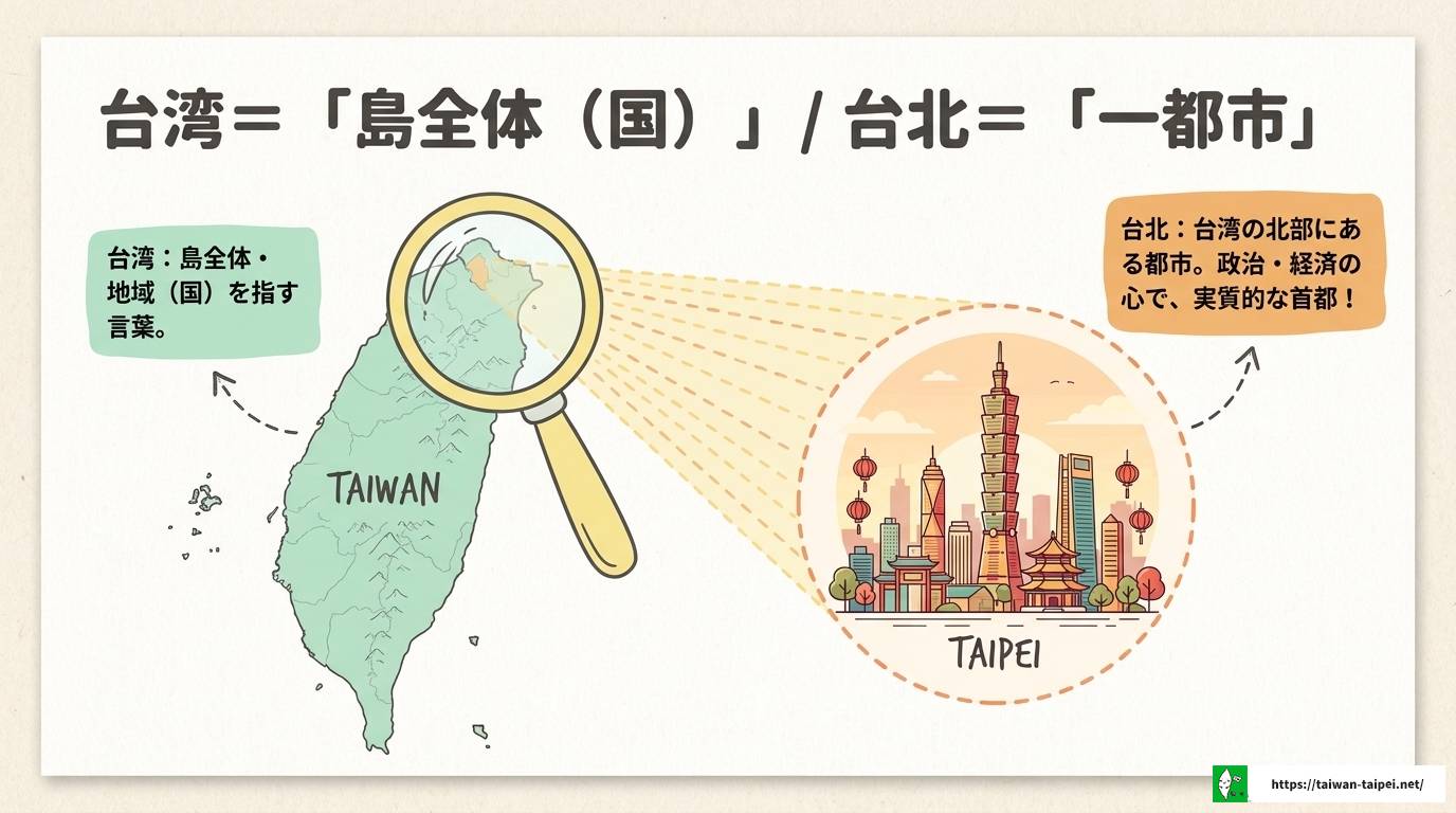 台湾と台北の違いを徹底解説!基本情報から観光まで完全ガイド