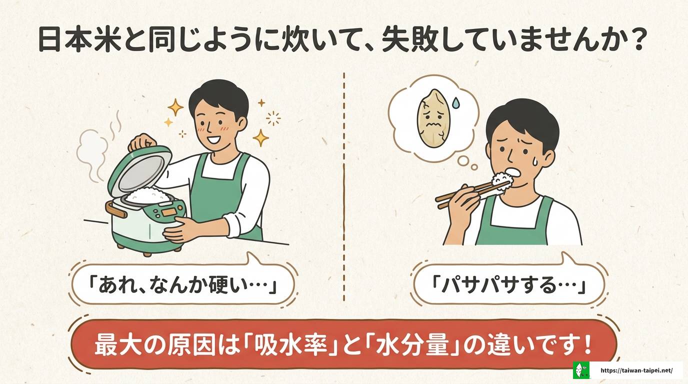 台湾米の炊き方完全ガイド|水加減と浸水時間のコツを徹底解説
