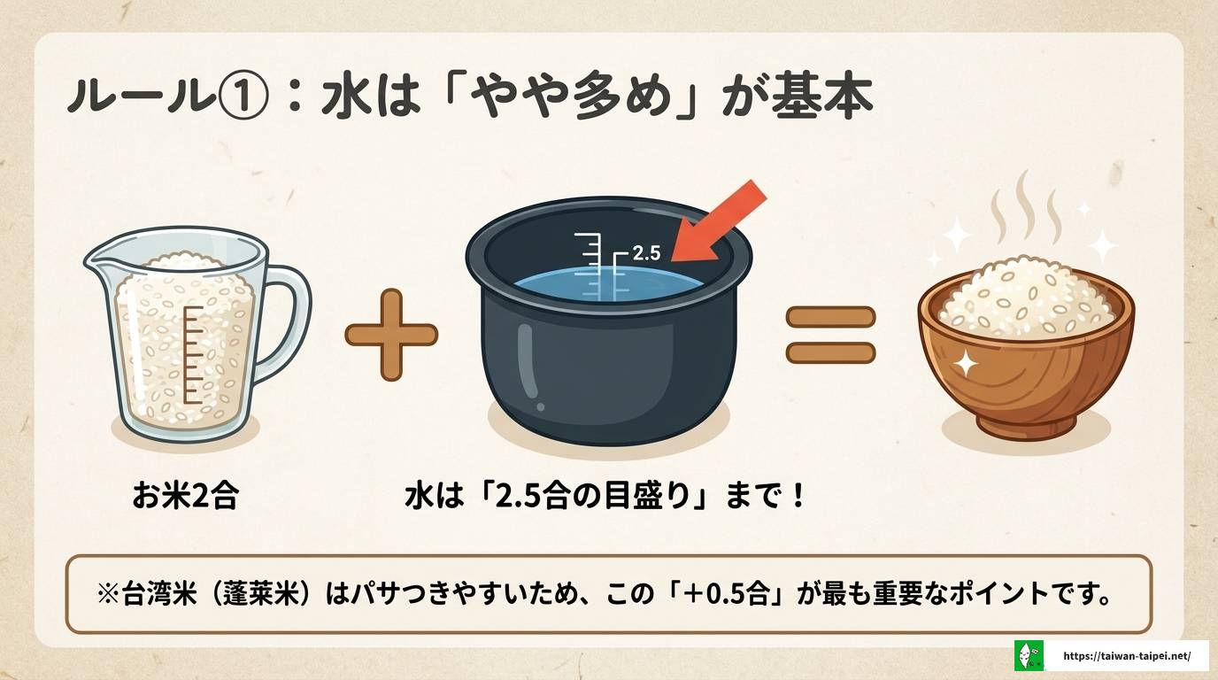 台湾米の炊き方完全ガイド|水加減と浸水時間のコツを徹底解説