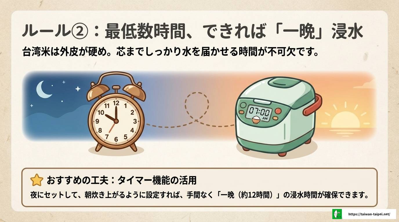 台湾米の炊き方完全ガイド|水加減と浸水時間のコツを徹底解説