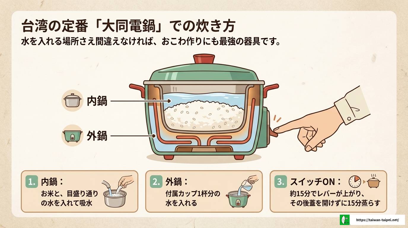 台湾米の炊き方完全ガイド|水加減と浸水時間のコツを徹底解説