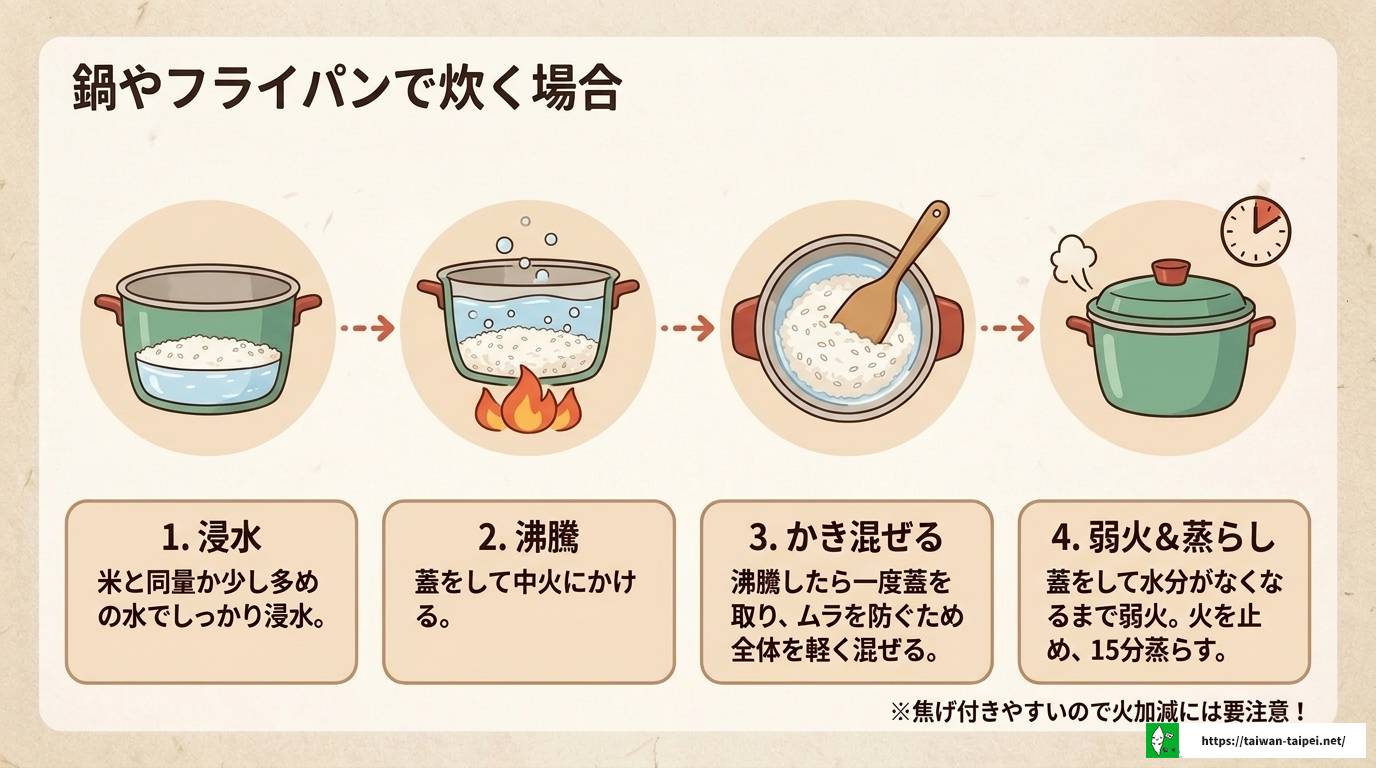 台湾米の炊き方完全ガイド|水加減と浸水時間のコツを徹底解説